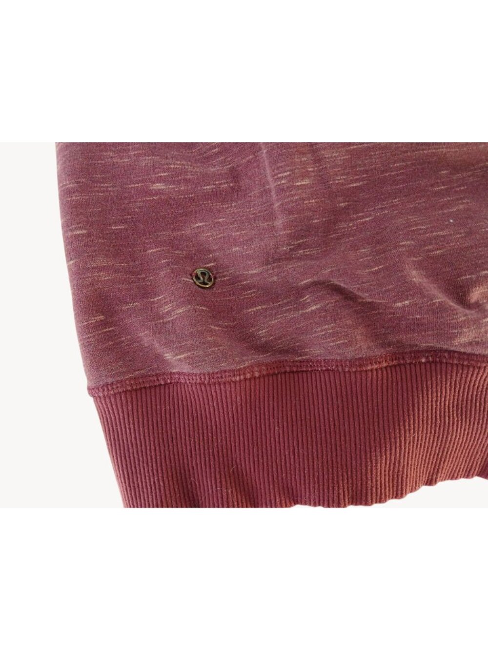 Lululemon Womens Burgundy Hoodie Om Roam Size 8 Heathered Berry Side Zippers - Picture 11 of 16